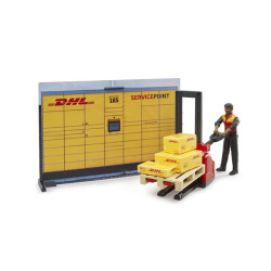 DHL parduotuvė su rankiniu padėklų vežimėliu, bworld U62251