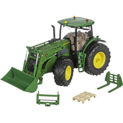 John Deere 7310R su priekiniu krautuvu ir „Bluetooth“ programėlės valdikliu S06792