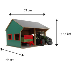 Žemės ūkio stoginė 2 transporto priemonėms 1:16 610263