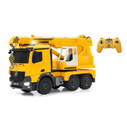 Sunkiasvoris kranas Mercedes-Benz Arocs Liebherr 1:20 2,4 GHz JA405034