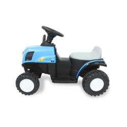 Važiuojamas traktorius New Holland su mėlyna priekaba 6V JA460482