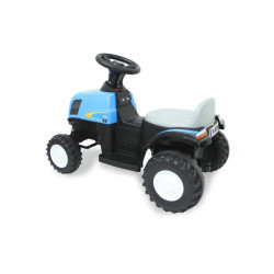 Važiuojamas traktorius New Holland su mėlyna priekaba 6V JA460482