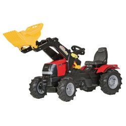 Pedalinis traktorius su priekiniu krautuvu, Case IH Puma, su pneumatiniais ratais, nuo 3 metų, rollyFarmtrac by Rolly Toys R6111