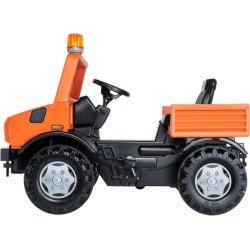 Pedalinis traktorius, Mercedes Benz, Unimog Service transporto priemonė, oranžinė, nuo 3 metų, rollyUnimog by Rolly Toys R038237