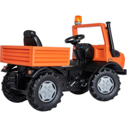 Pedalinis traktorius, Mercedes Benz, Unimog Service transporto priemonė, oranžinė, nuo 3 metų, rollyUnimog by Rolly Toys R038237