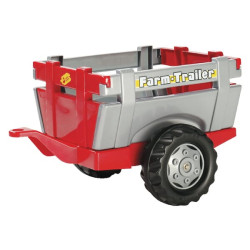 Priekaba, raudona/sidabrinė, nuo 2,5 m., Rolly Toys R12209 rollyFarm