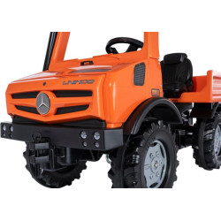 Pedalinis traktorius, Mercedes Benz, Unimog Service transporto priemonė, oranžinė, nuo 3 metų, rollyUnimog by Rolly Toys R038237