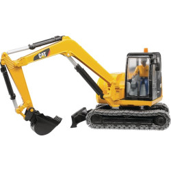 CAT mini ekskavatorius + darbuotojas U02466