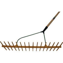 Kampinis šieno grėblys, 16 dantų, su rankena, 656022