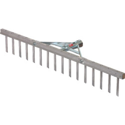 Grėblys, 16 dantų, 62 cm, aliuminis, ES31000