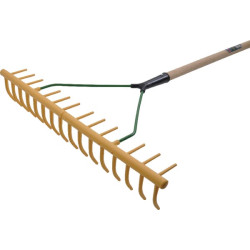 16 dantų grėblys + 64 cm rankena 656086