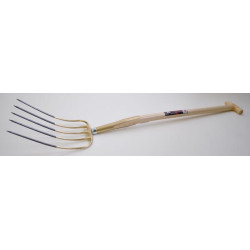 Mėšlo šakutė, 5 dalių, spyruoklinė rankena, 2012KR