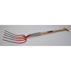 Mėšlo šakės, dvigubos spyruoklės, 5 dalių + rankena 2018KR