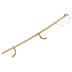 Dalgio rankena, medinė, lenkta, 1,75 m, 6205KR