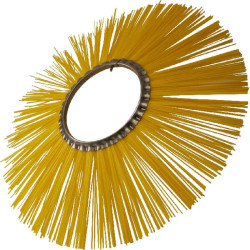 Rotacinis šepetys, polietileninis, 600 x 7" / 180, geltonas, 1715127600