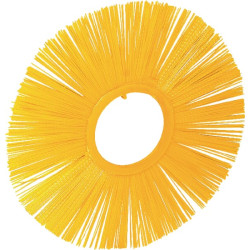 Rotacinis šepetys tiesus 700 x 7'' polietileno 2,2 mm geltonas 5011787000N