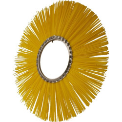 Rotacinis šepetys, polietileninis, 550 x 7" / 180, geltonas, 1715117550