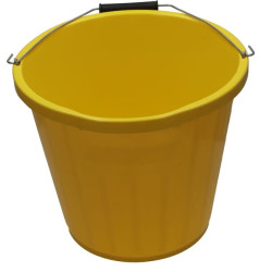 Kibiras 13,6 l, plastikinis, geltonas TO6200