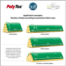 „PolyTex® DLG“ apsauginis uždangalas 9,8 x 12,5 m 27098125