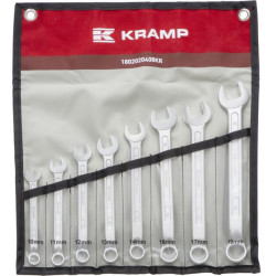 Kombinuotų veržliarakčių rinkinys, lenktas, 8 dalių 1802020408KR