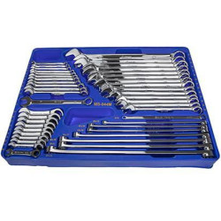 Kombinuotų veržliarakčių rinkinys, 44 dalių, metrinis, VLA1673