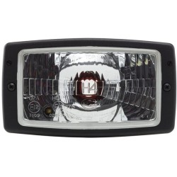 Case - IH CVX1195 1AD996018641 Halogeninis priekinis žibintas, stačiakampis, 12/24V, skaidrus, užsukamas, 182x88x102mm, Hella