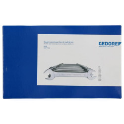 Dvigubų atvirų veržliarakčių rinkinys 6-32 mm (12 vnt.) 612GED