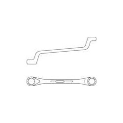Dvipusis žiedinis raktas 10x11mm, Gedore SL21011