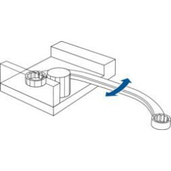 Pusmėnulio formos žiedinis raktas 19x22 mm, Gedore SL3041922