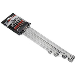 Ypač ilgų veržliarakčių rinkinys su dvigubais galais, 6 dalių, VLA1700