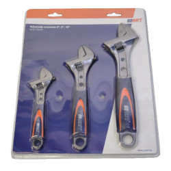 Reguliuojamų veržliarakčių rinkinys, 6", 8", 10" (3 vnt.) gopart 88600GP