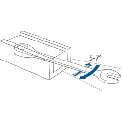 Kombinuotas terkšlinis raktas 27 mm, Gedore SL7R27
