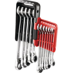 Terkšlinių žiedinių veržliarakčių rinkinys, 12 dalių, 467BJP12PB