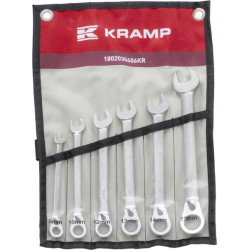 Kombinuotų terkšlinių veržliarakčių rinkinys, 6 dalių 1802030406KR