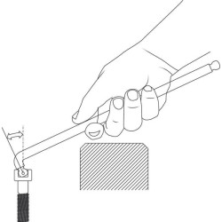 XL dydžio šešiakampis raktas, dvigubas rutulinis antgalis, 3 mm, 42DKEL3GED