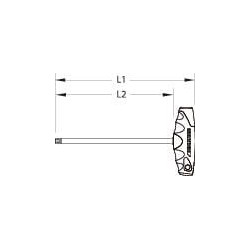 Torx® atsuktuvas T formos rankena T15 SL2142TXT15