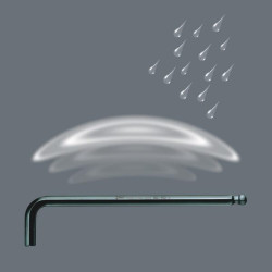 Kampinių atsuktuvų rinkinys, 9 dalys SC022086