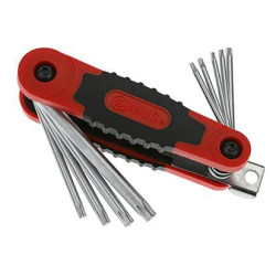 Metrinių sulankstomų žvaigždinių raktų rinkinys, 9 dalių, VLA1698