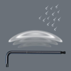 Šešiakampių raktų rinkinys, 9 dalys, SC967PKL9