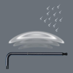 Šešiakampių raktų rinkinys, 9 dalys, SC967PKL9