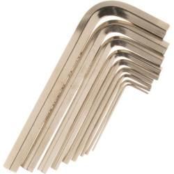 Šešiakampių raktų rinkinys 1,5–10 mm, 9 dalys. 1809010010KR