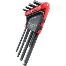 Šešiakampių raktų rinkinys su rutuline galvute, 9 dalys 83SHJP9BPB