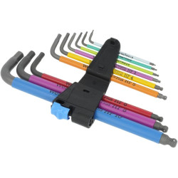 Kampinių šešiakampių raktų rinkinys 950/9 Hex-Plus 05022210001