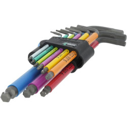 Kampinių šešiakampių raktų rinkinys 950/9 Hex-Plus 05022210001