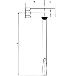 Uždegimo žvakių raktas 13/19 mm FGP015167