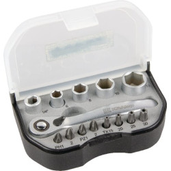Galvučių rinkinys Mini 1/4" 14 dalių 1804970909KR