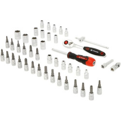 Galvučių rinkinys 1/4 colio, 45 vnt., Kramp 180445400KR