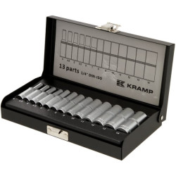 1/4 colio 6 kampų galvučių rinkinys, 13 dalių 1804922013KR