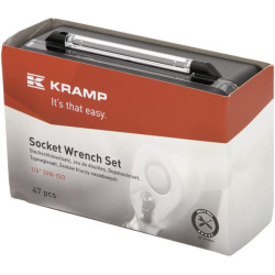 Galvučių rinkinys Mini 1/4" 47 dalių 1804922047KR