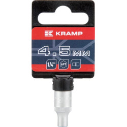 1/4 colio šešiakampė galvutė, 4,5 mm, 18060060045KR